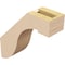 Ekena Millwork 3-inch W x 10-inch D x 10-inch H Del Monte Rough Cedar Woodgrain TimberThane Knee Brace, Primed BRCUR03X10X10DELRCPR - alternate 5